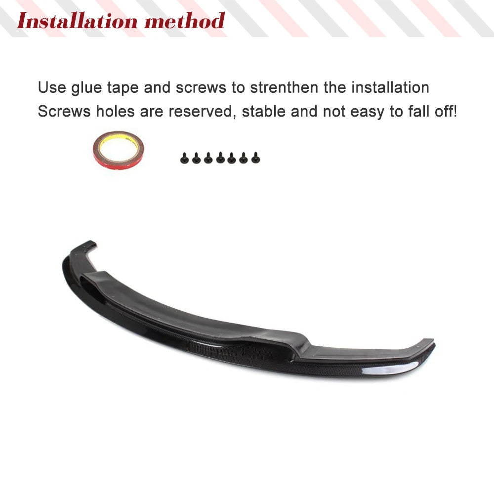 For BMW 3 Series F30 F31 Carbon Fiber Frp Black Lip 320I 328I