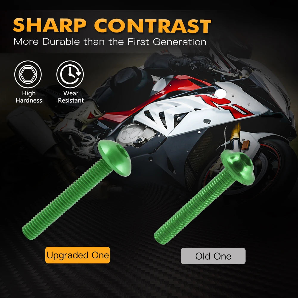 For Kawasaki ZX6R ZX7R ZX9R ZX10R 190PCS Complete Fairing Bolts