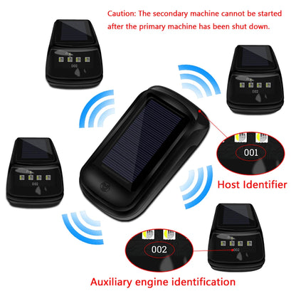 5PCS RGB Solar Cab Trucks Vibration Sensor No Drill