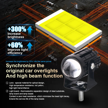 For Headlight Auxiliary Spotlight Lamp ATV Motorcycle MINI Drl