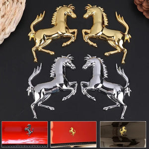 3D Metal Running Horse Emblem Stickers Personalized Sticker Decal