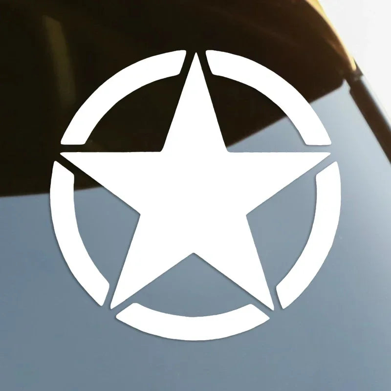 Sticker Military Star die-cut Vinyl Decal Waterproof Decors On