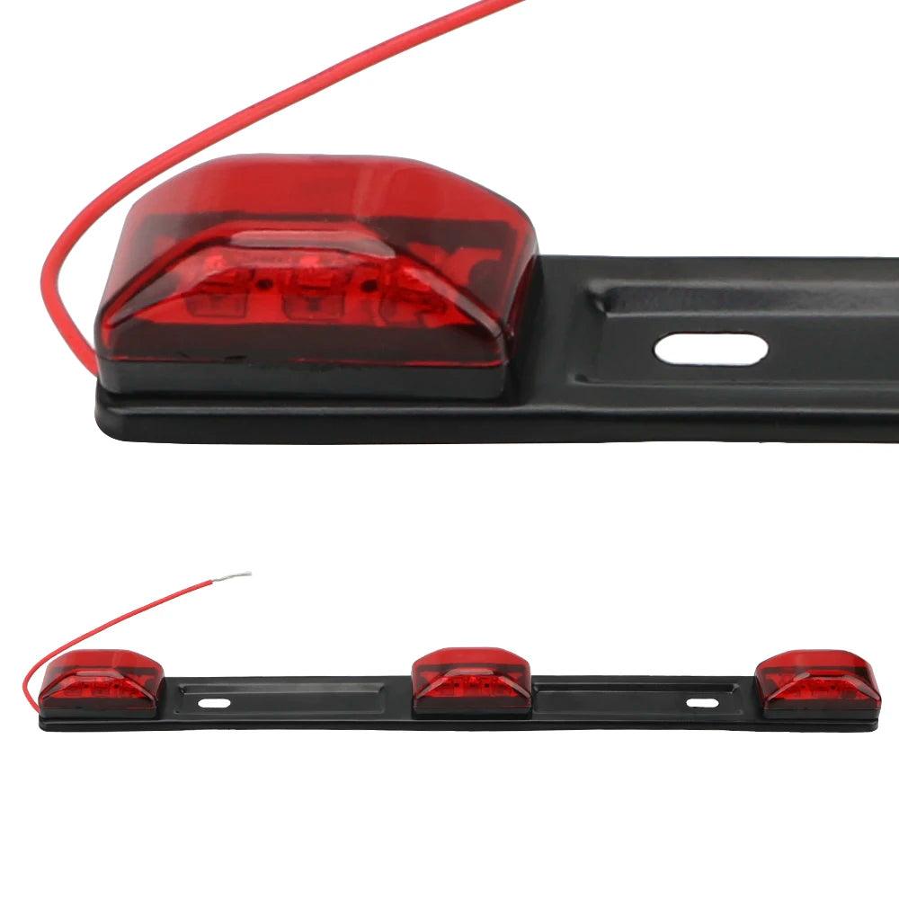 For Pickup Side Marker Bar Red Truck Trailer Rear Brack Rv