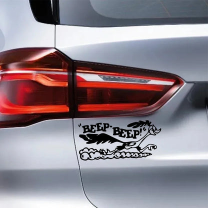 Side Door Sticker Road Runner Cartoon Truck Window Windshield
