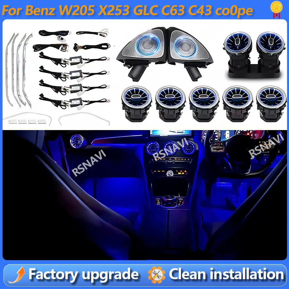 For Mercedes-Benz C Glc W205 X253 Colors Coupe Amg C43 C63 Mb