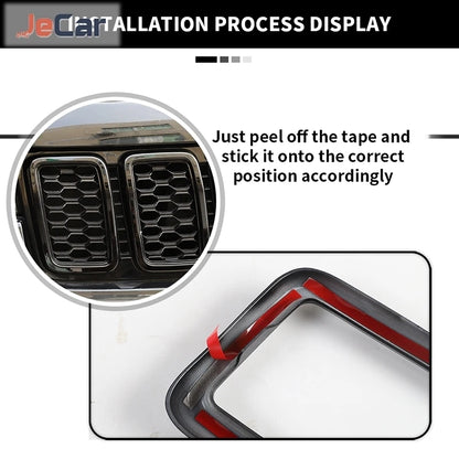 For Jeep Grand Cherokee 2017-2020 ABS Front Grille Cover Trim