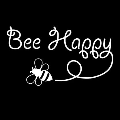 Lykx Bee Happy Design Art Sticker Inspirational Automobiles