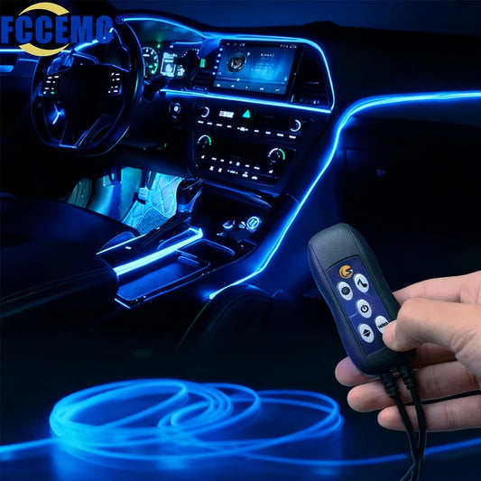 Interior Atmosphere Lighting USB RGB Flexible Optical Fiber