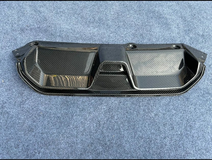 For BMW Real Dry Carbon Fiber Rear Bumper Diffuser Lip Spoiler