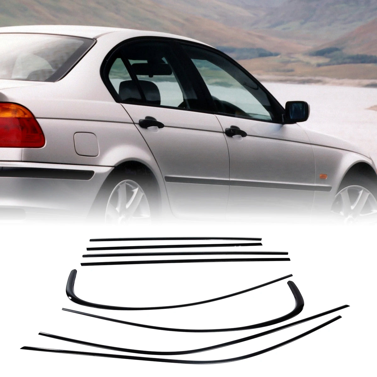For BMW 3 Series E46 1998-2007 Exterior Window Trim Cover