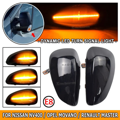 For Renault Master MK3 Vauxhall Opel Dynamic Rearview Side