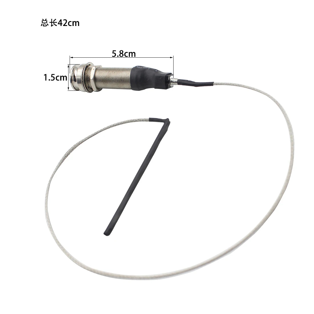 Portable Guitar Endpin Preamp Pickup Bridge Saddle Eq Piezo