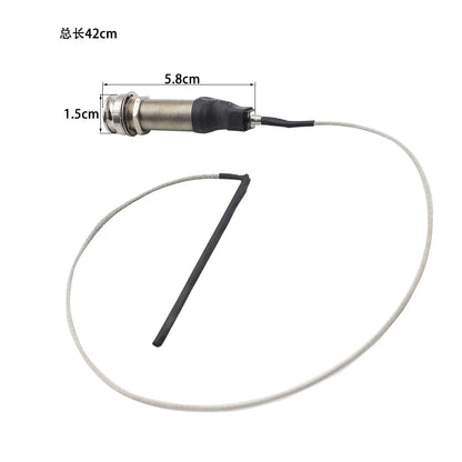 Portable Guitar Endpin Preamp Pickup Bridge Saddle Eq Piezo