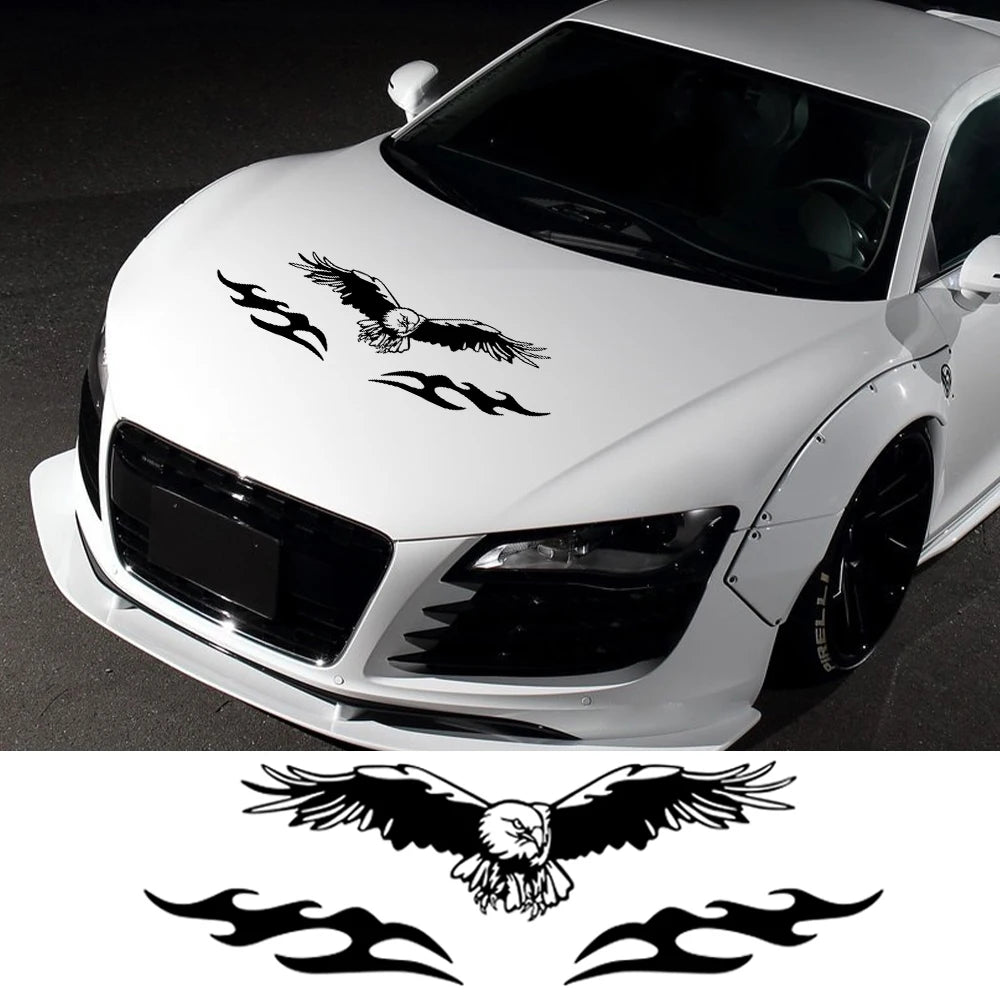 Eagle Graphics Hood Body Vinyl Decals Bonnet Sticker Side