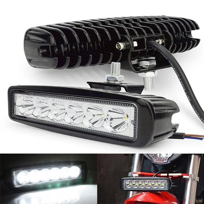 12V 18W 6LED Bright Waterproof Work Spotlight Offroad SUV