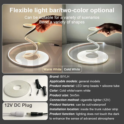 5M Flexible Strip Trunk Modified Ambient Lighting 12V Atmosphere