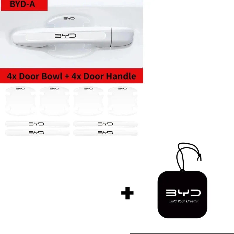 For BYD Seal Atto 3 Sealion 4PCS 8PCS Door Handle Protector Anti