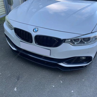 For BMW F32 F33 F36 Non-M Gloss Black Front Bumper Splitter Lip