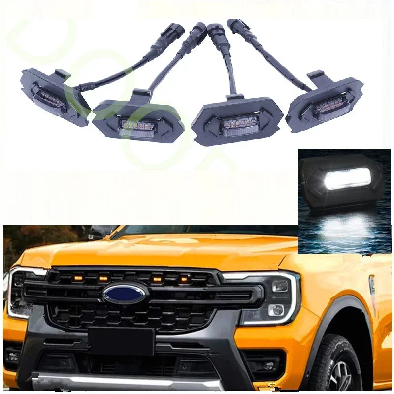 For Ranger Wildtrack T9 2023 2024 Xtsidi Day Racing Grills Amber
