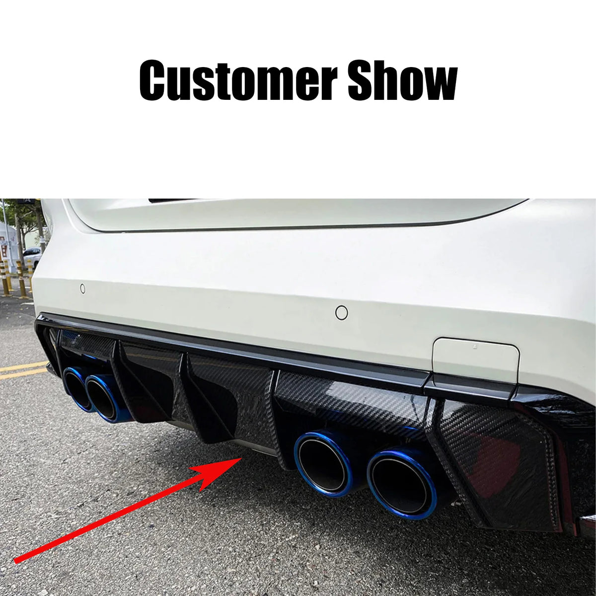 For BMW G80 G81 M3 G82 G83 M4 Modified Mp 2020-2024 Rear Bumper