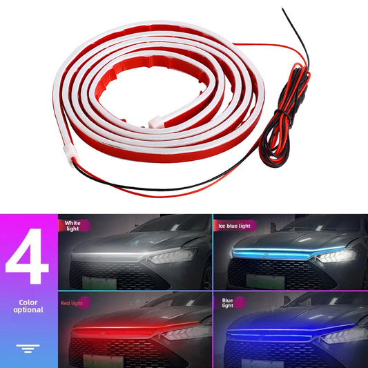 Scan Starting Hood Daytime Running Flexible Dynamic Drl 12V