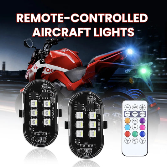 RGB Strobe Motorcycle Flash Position Wireless Aircraft Airplane