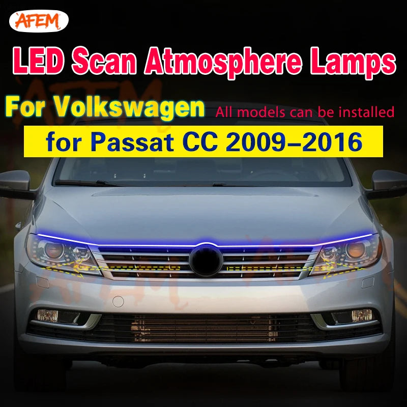 For VW Passat Cc 2009-2016 LED Flashing Drl Daytime Running