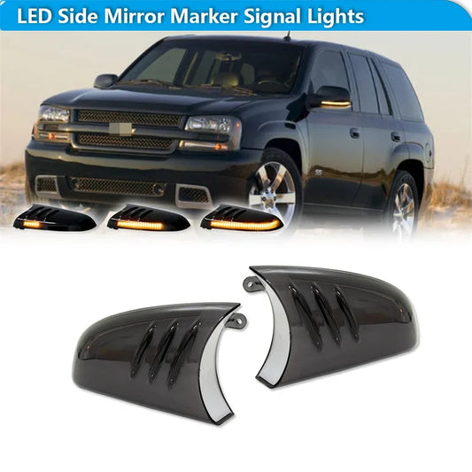 For GMC Envoy Oldsmobile Bravada Sequential Front Side Mirror