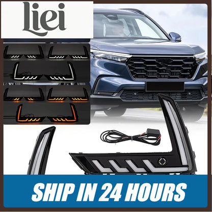 For Honda CR-V Crv 2023 2024 Liei 1pair Drl Daytime Running Fog