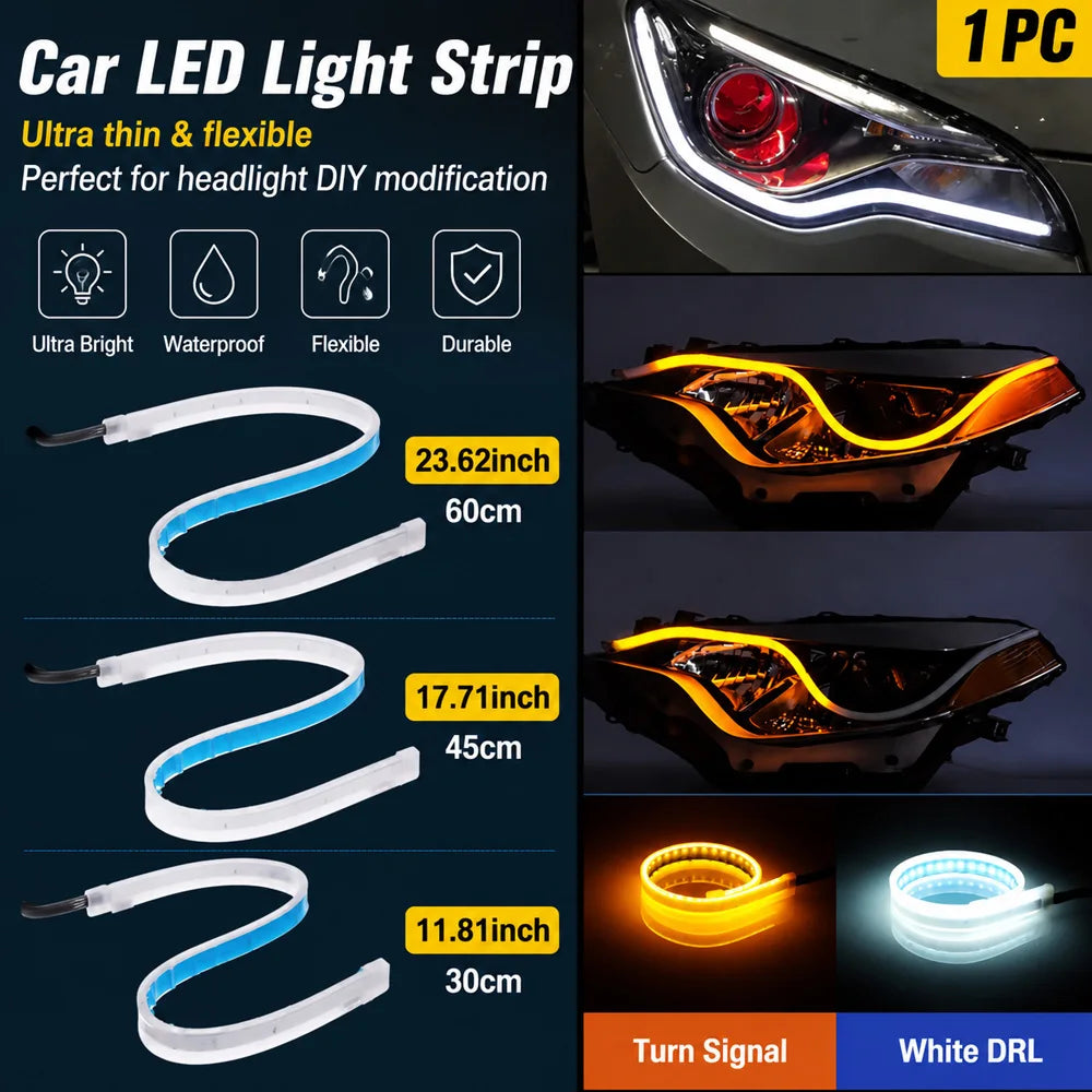 Flexible Day Running Bar Dynamic Startup Drl Waterproof