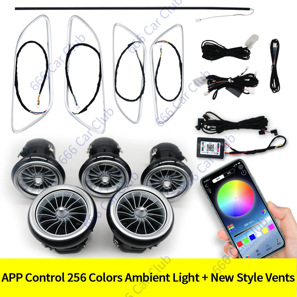 For Mercedes-Benz A Cla Gla W176 12 Colours Ambient W117 W156