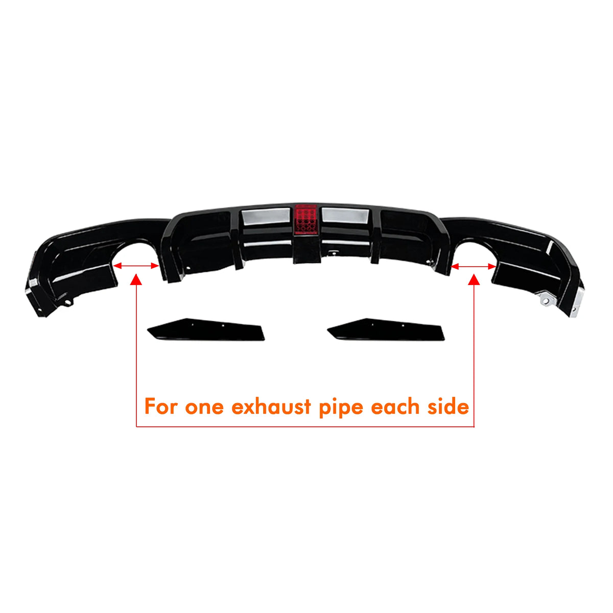 For BMW F30 3-Series M-Sport 2012-2019 Rear Bumper Diffuser Lip