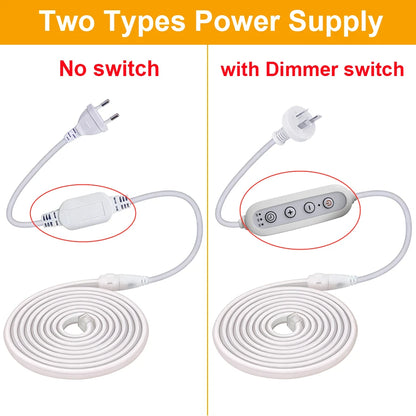 For Garden Decor IP65 Waterproof 220V Cob Strip 288leds M Au Eu