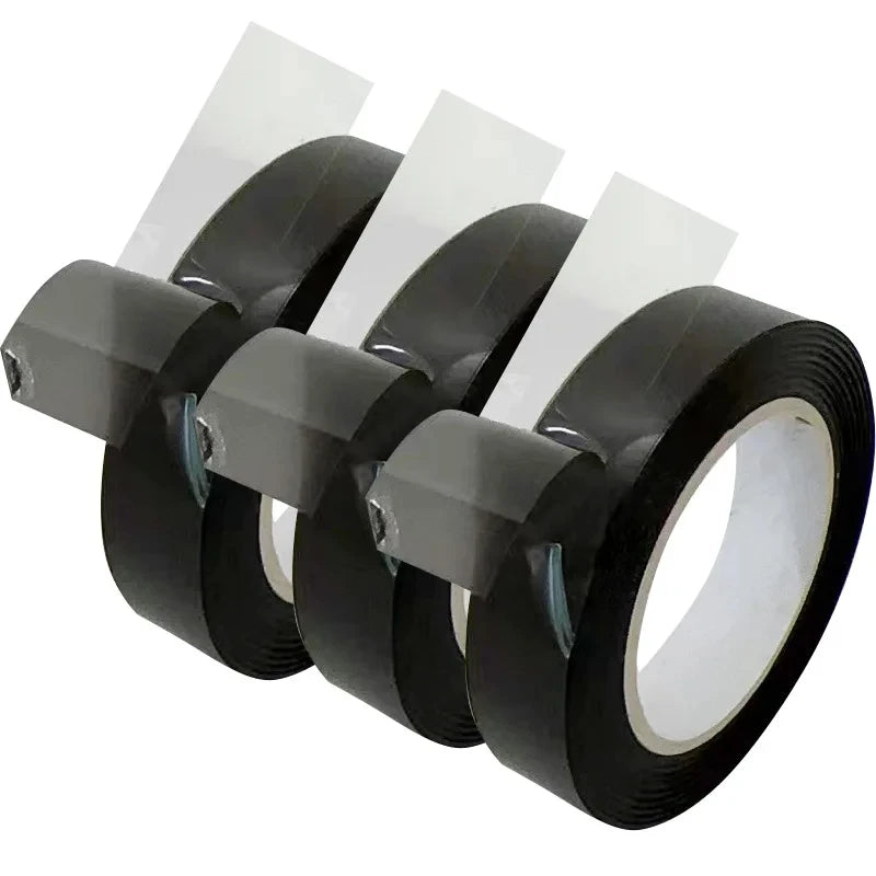 For 18 In 1 Acrylic LED 25M Roll Smoke Matte Black Tape Guide