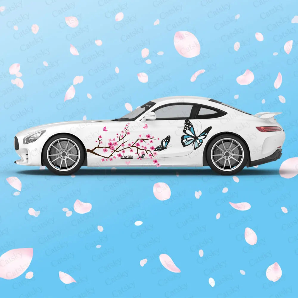 Anime Flower Livery Theme Plum Sakura Side Wrap Cast
