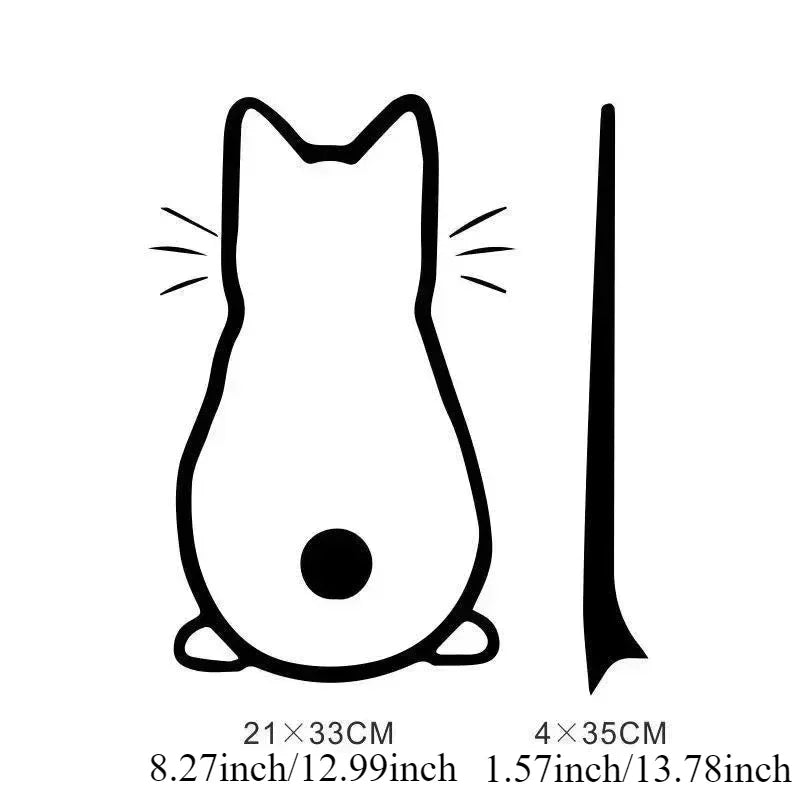 3PCS Wiper Sticker 13IN Reflective Cartoon Cute Personality