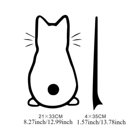 3PCS Wiper Sticker 13IN Reflective Cartoon Cute Personality