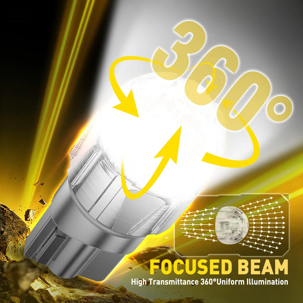 Auxito 2PCS Canbus No Error T10 W5W Bulb Interior
