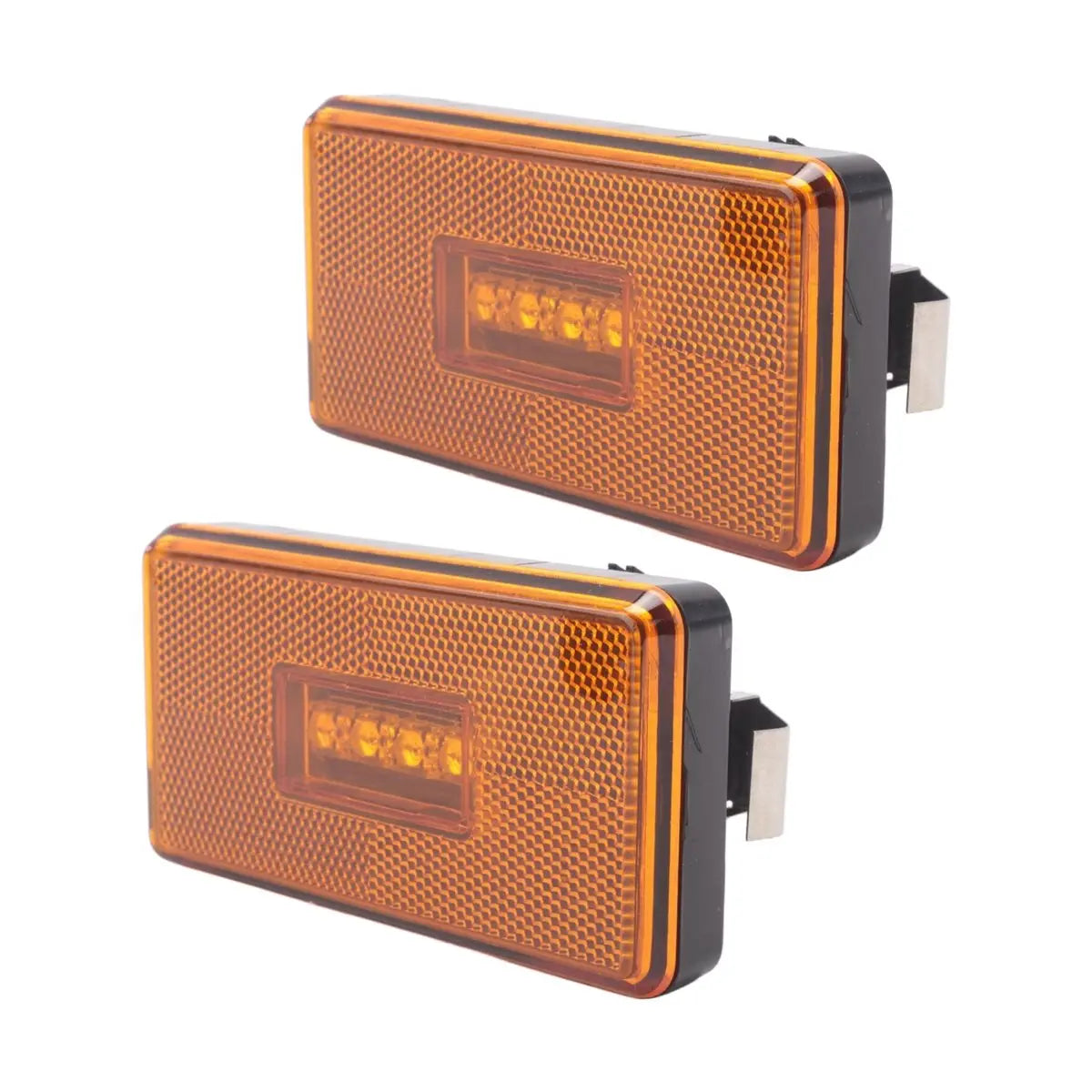 For 5 6 Series P R Compatible 2PCS 24V Truck 4LED Side Marker
