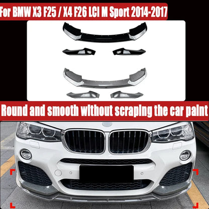 For BMW X3 F25 X4 F26 Lci M Sport 2014-2017 Front Lip Chin