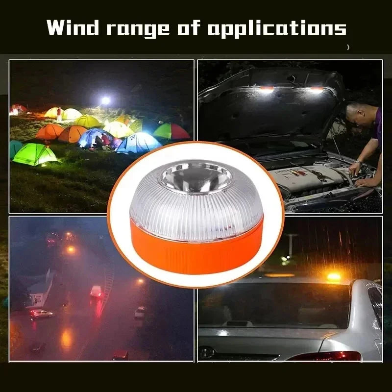 For Safety Signal Flashing V16 USB Rechargeable Emergency Beacon