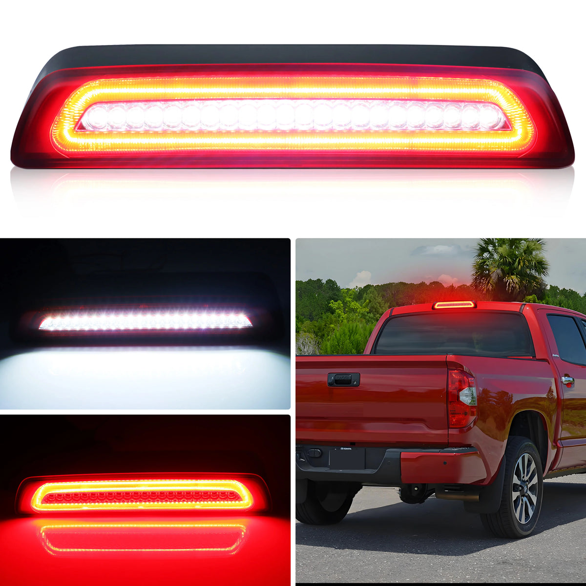 For 2007-2021 Toyota Tundra XK50 2ND 1PCS Rear Cargo Tail 3RD