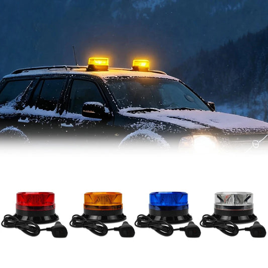 Strobe Warning 12V 24V Magnetic Base Emergency Beacon Truck
