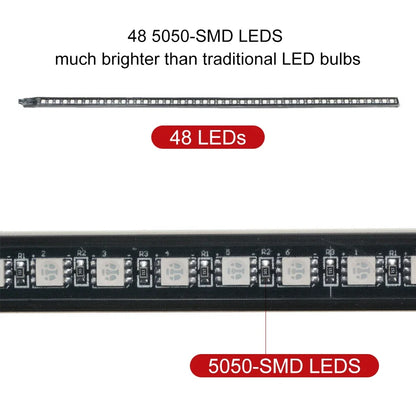 Inch 48 147 Modes Color RGB Strobe Scanner Strip