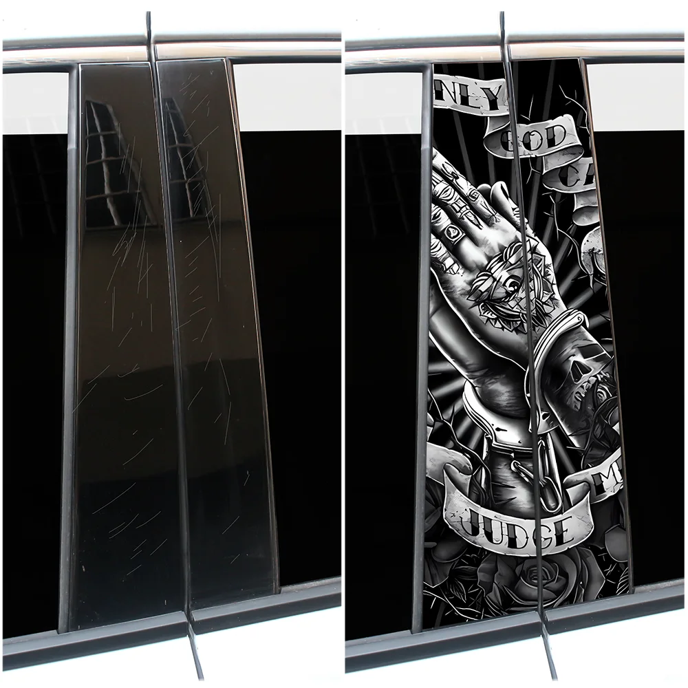Praying Hands Stickers B Pillar Decal Only God Can