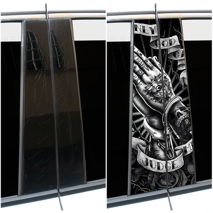 Praying Hands Stickers B Pillar Decal Only God Can