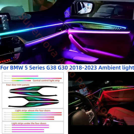 For BMW 5 Series G38 G30 2018-2023 Dynamic Ambient Interior