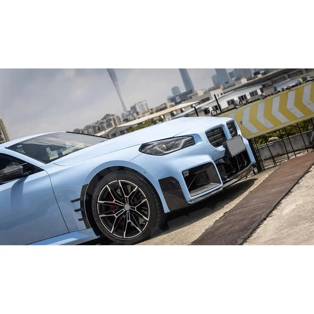 For BMW 2 Series M2 G87 Carbon Fiber Front Bumper Lip Chin
