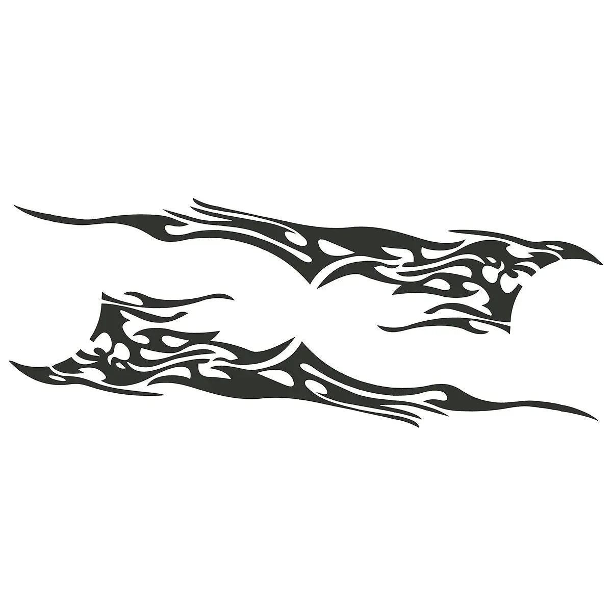 Stickers On Motors Side Body Vinyl Sticker Flame Large