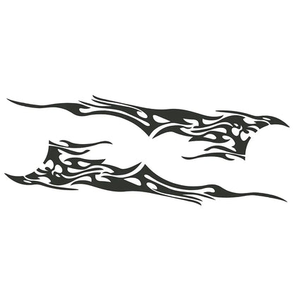 Stickers On Motors Side Body Vinyl Sticker Flame Large